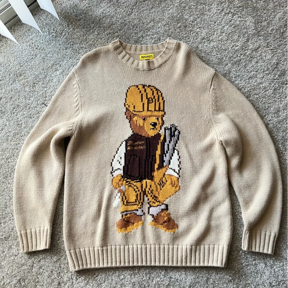 Market Workshop Bear Knit Sweater Size L